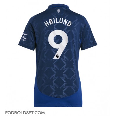 Manchester United Rasmus Hojlund #9 Udebanetrøje Dame 2024-25 Kortærmet Manchester United Rasmus Hojlund #9 Udebanetrøje Dame 2024-25 Kortærmet